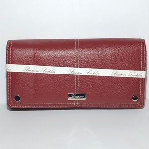 Genuine leather red Buxton wallet